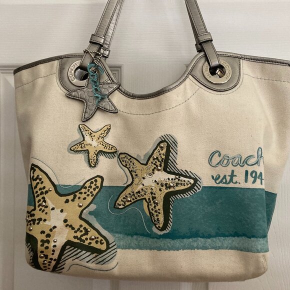 Coach limited edition Starfish Bag - cloth and leather - Picture 1 of 16